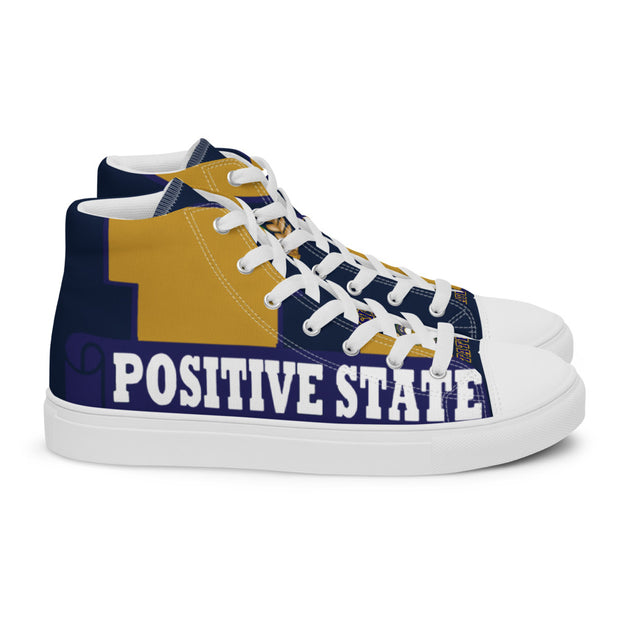 Positive State U Women’s high top casual canvas tennis shoes - positivestateapparel