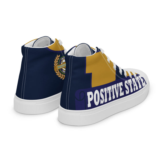Positive State U Women’s high top casual canvas tennis shoes - positivestateapparel