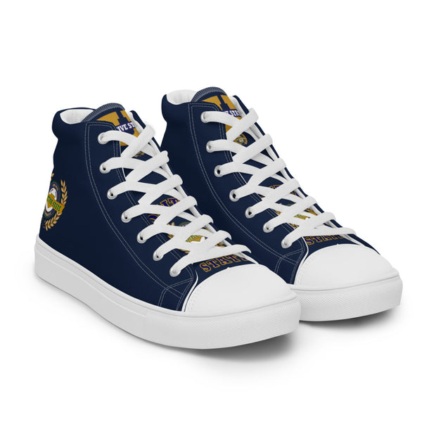 Positive State signature Women’s high top casual canvas tennis shoes - positivestateapparel