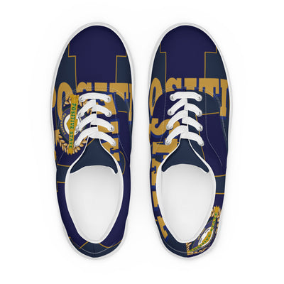 Positive State Big U Women’s Designer Set lace-up canvas shoes - positivestateapparel