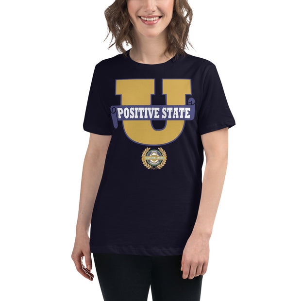 Positive State U black Women's Relaxed T-Shirt - positivestateapparel